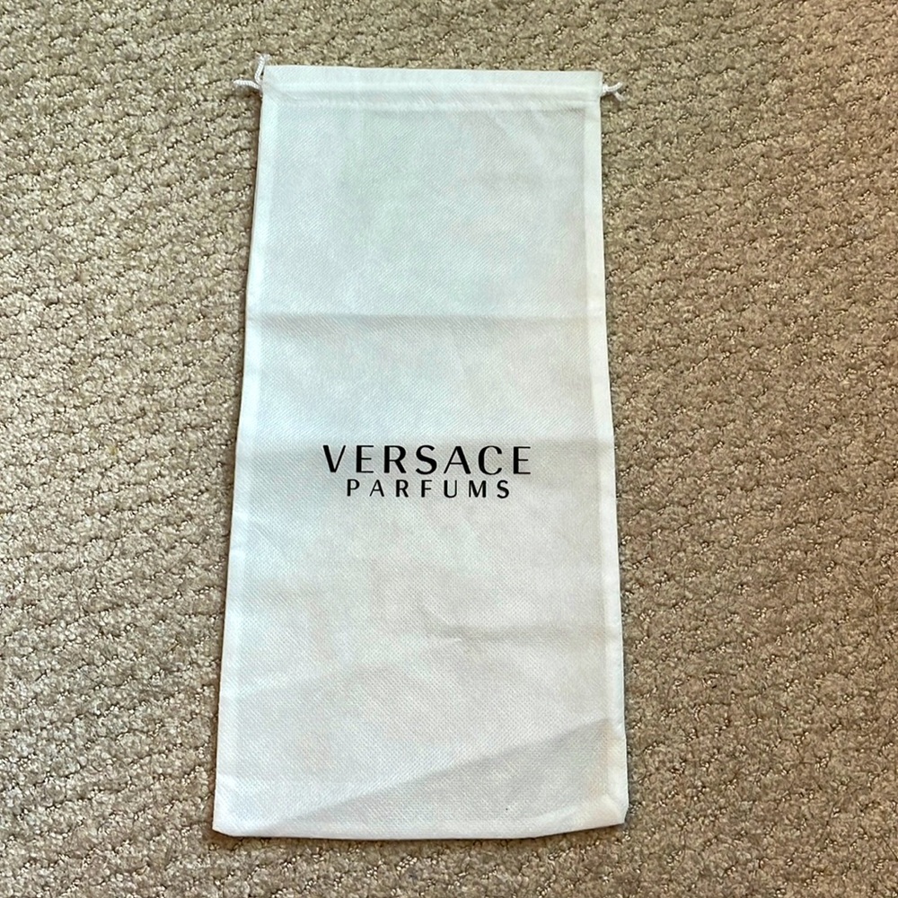 Versace Perfums Dust Bag for Clutch/Wallet - White/Black